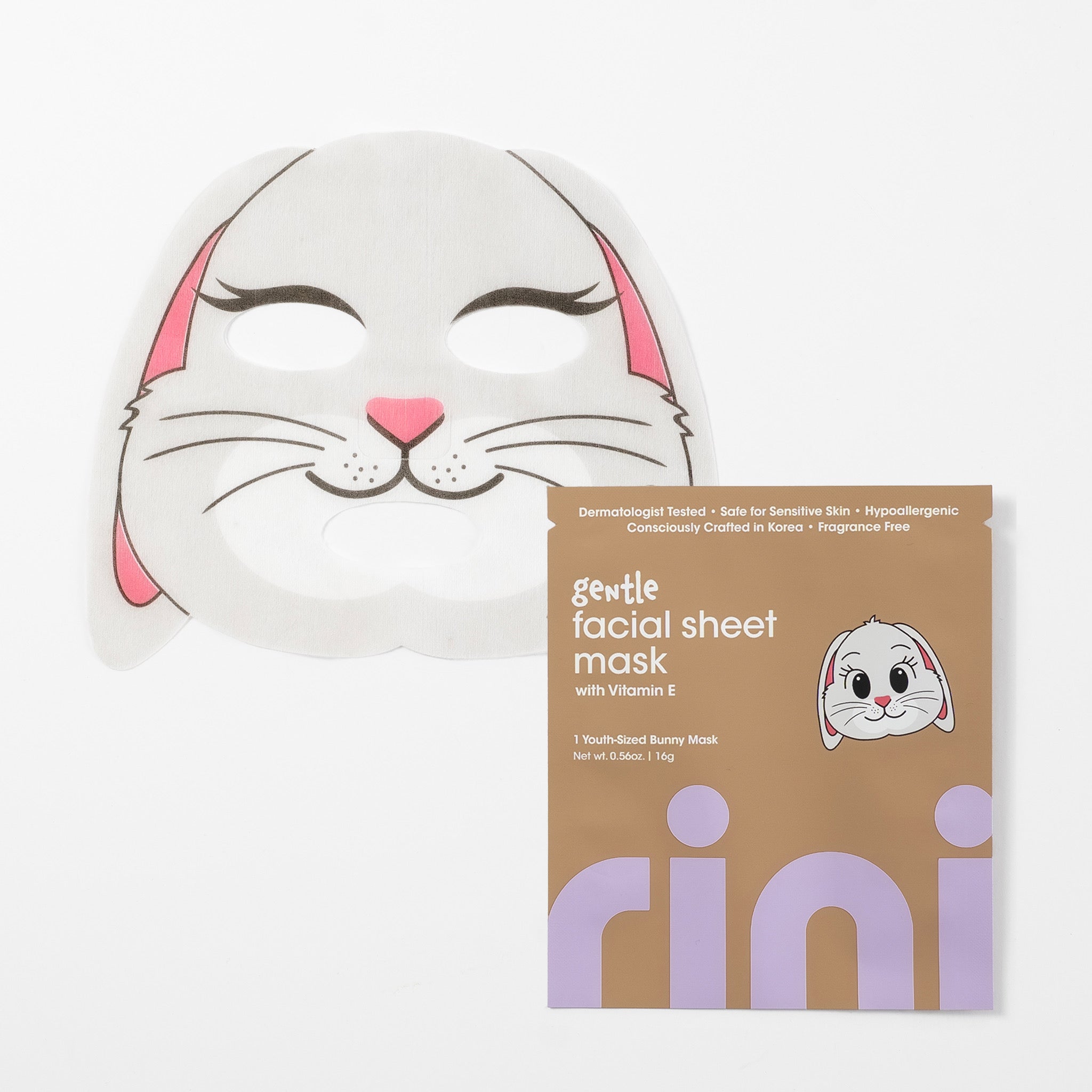Gentle Facial Sheet Mask – Bunny