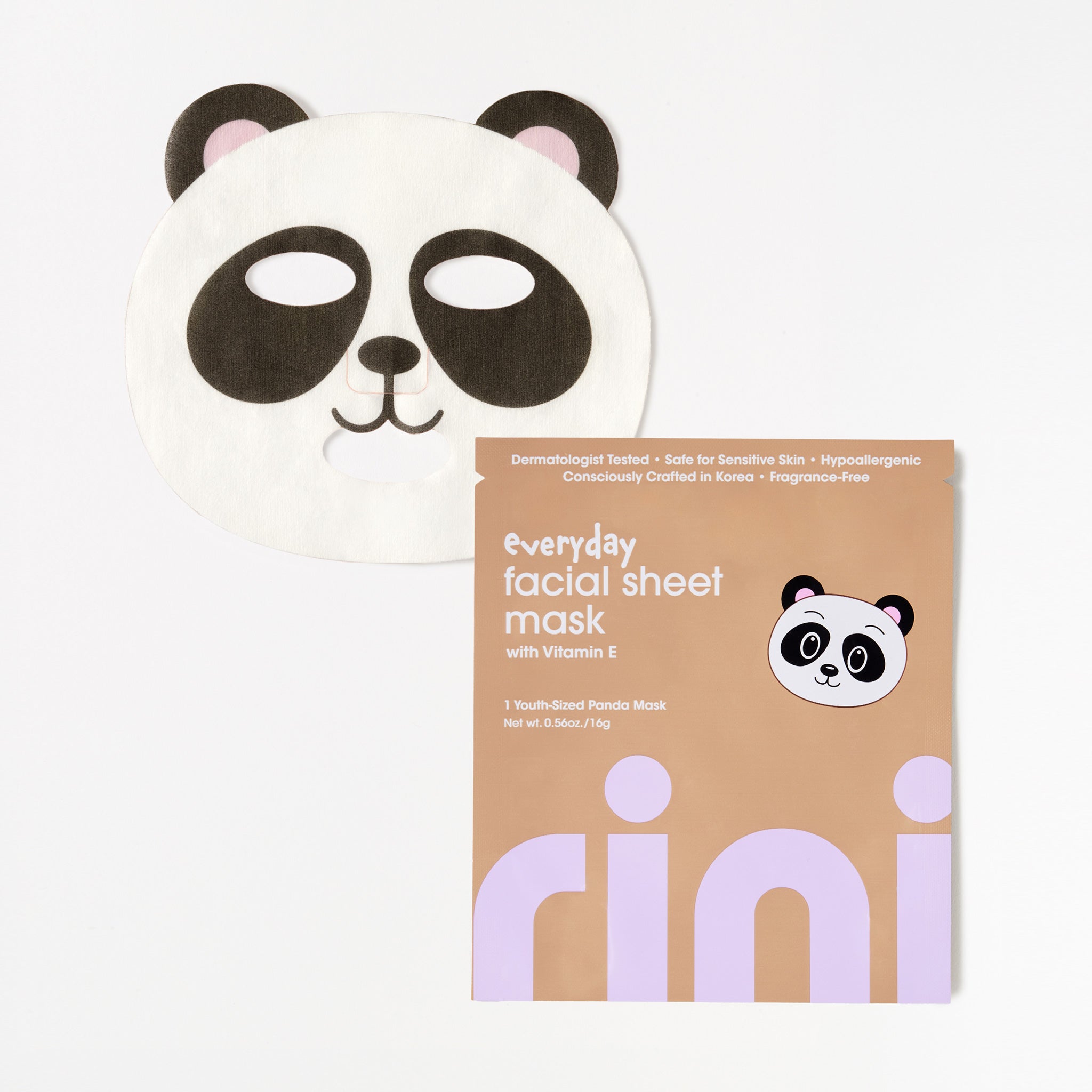 Everyday Facial Sheet Mask – Panda – rini